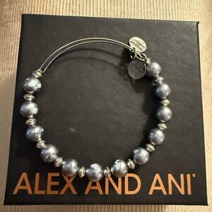 ⭐️ Alex and Ani:  Metallic Gray Beaded Bracelet